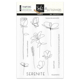 Tampon Clear - SERENITE - Collection SO'FLOWERS de Sokai