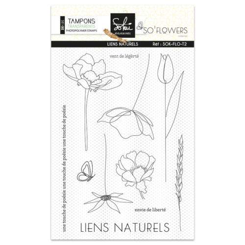 Tampon Clear - LIENS NATURELS - Collection SO'FLOWERS de Sokai