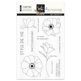 Tampon Clear - STYLE DE VIE - Collection SO'FLOWERS de Sokai
