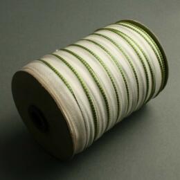 Ruban TRANCHEFIL RELIURE - Tranchefil VERT / JAUNE ( 1m )