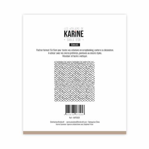 Pochoir LES ATELIERS DE KARINE - ECAILLES - Collection Sable d'Or