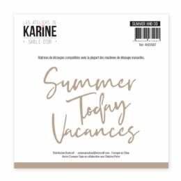 Dies Découpe Les Ateliers de Karine - Matrice de découpe  SUMMER AND CO - Collection SABLE D'OR