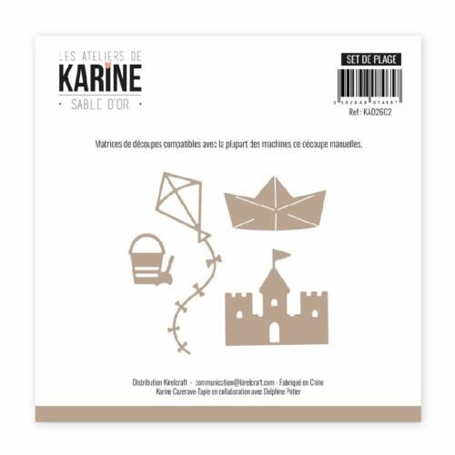 Dies Découpe Les Ateliers de Karine - Matrice de découpe  SET DE PLAGE - Collection SABLE D'OR