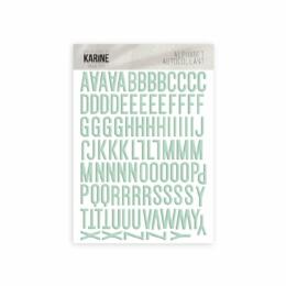 Stickers Alphabet - SABLE D'OR - SOFT MINT - Ateliers de Karine