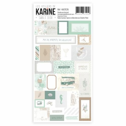 Les Ateliers de Karine - SABLE D'OR Stickers 9.7x17