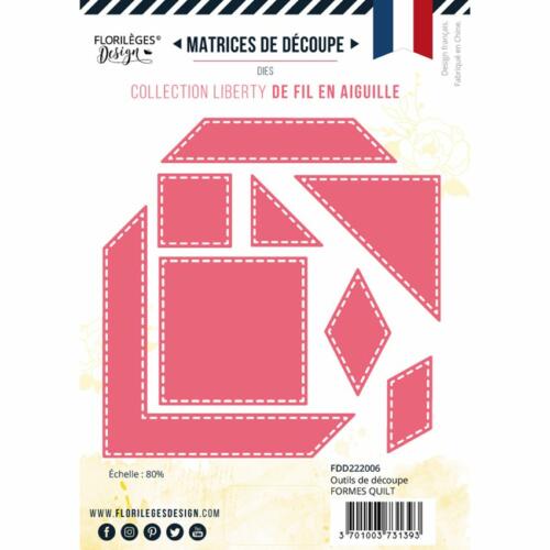 Dies Découpe Florilèges Design - Matrice découpe FORMES QUILT - Collection De Fil en Aiguille