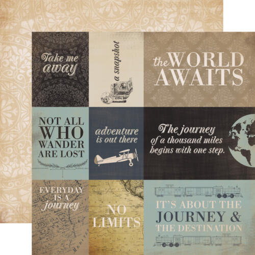 Carta Bella - Old World Travel - Journaling Cards