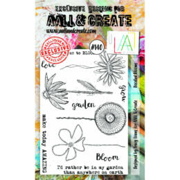 Tampon Clear Aall And Create - N°140 DOODLED BLOOMS