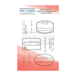 Tampon Clear Chou Flowers - EN ROUTE POUR - Collection Couleur Océan 