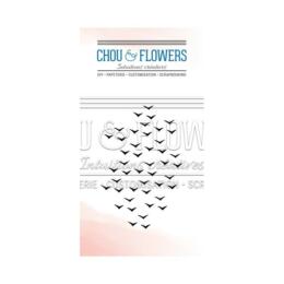 Tampon Clear Chou Flowers - ENVOL D'OISEAUX - Collection Couleur Océan