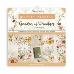 STAMPERIA - Collection GARDEN OF PROMISES - Kit Assortiment de 10 Papiers