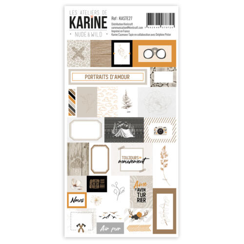 Les Ateliers de Karine - NUDE AND WILD Stickers 9.7x17