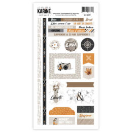 Les Ateliers de Karine - NUDE AND WILD  Stickers 15x30