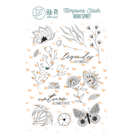 Tampon Clear - NATURE FLAMBOYANTE - Collection Boho Spirit - Ha.Pi Little Fox