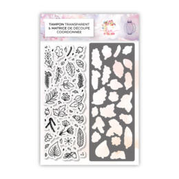 Duo Tampon Clear / Dies - FEUILLAGES -  Collection UNE SI BELLE NATURE de Love In The Moon 