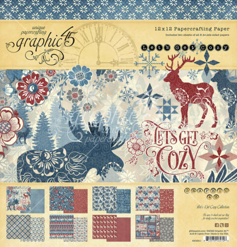 Graphic 45 - LET'S GET COZY - Collection Pack 30x30