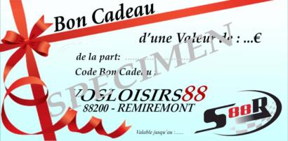 BON CADEAU MODELISME  - 100 €  ( code + bon imprimable )