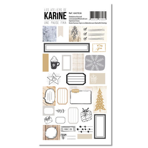 Les Ateliers de Karine - UNE PAUSE FIKA Stickers 9.7x17