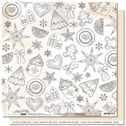 Les Ateliers de Karine - UNE PAUSE FIKA - Papier N°4 Motif Nordik