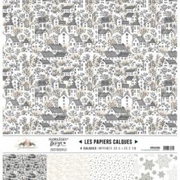 Florilèges Design - Kit CALQUES ENCHANTEMENT - Assortiment Papiers Calque Imprimés