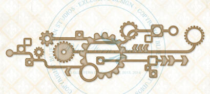 Chipboard Carton - Techno Scape - Blue Fern Studios