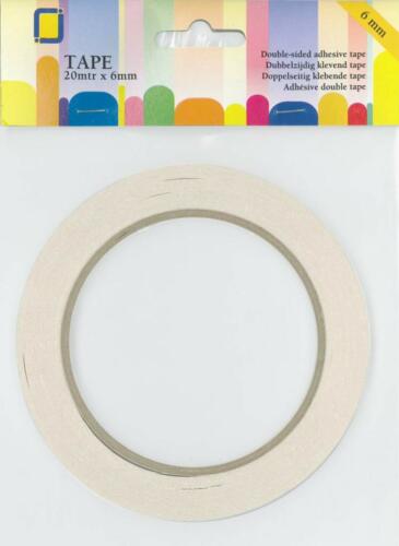 DOUBLE FACE TRANSPARENT -  Largeur 6mm environ 20mètres