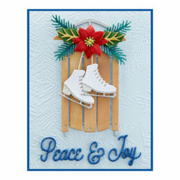 Dies Découpe Spellbinders - Matrice découpe WINTER WELCOME SLED Traineau d'hiver