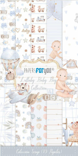 Papers For You - Collection LULLABY BABY BOY COLLECTION - Paper Pad 15x30
