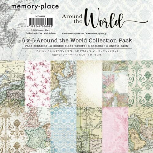 PAPER PAD 15x15cm - AROUND THE WORLD  - Memory Place