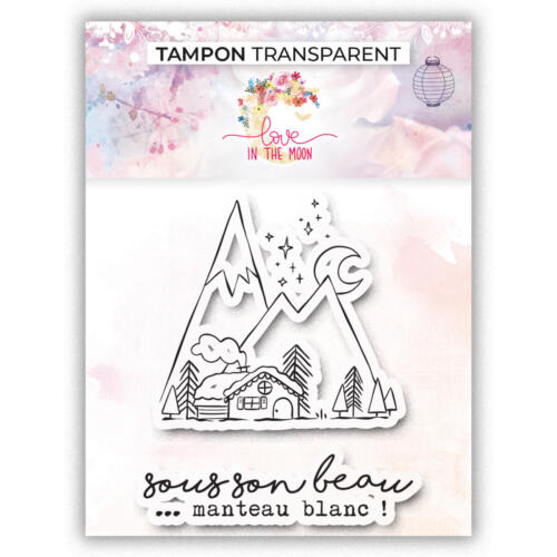 Tampon Clear - SOUS SON BEAU MANTEAU BLANC - Collection Nos petits Plaisirs d'Hiver - Love In The Moon