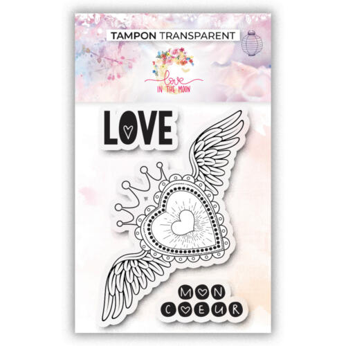 Tampon Clear - L'ELU DE MON COEUR - Collection Nos petits Plaisirs d'Hiver - Love In The Moon
