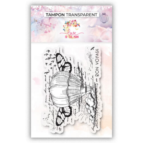 Tampon Clear - BON VOYAGE - Collection Nos petits Plaisirs d'Hiver - Love In The Moon