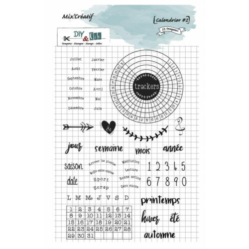Tampon Clear - CALENDRIER 2 - Diy & Cie