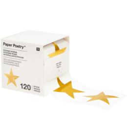 STICKERS PAPER POETRY - Etoile Holographique Or 5cm Rico Design