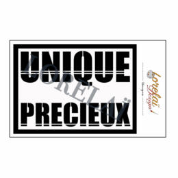 Pochoir - Collection CARPE DIEM - UNIQUE PRECIEUX - Lorelai Design
