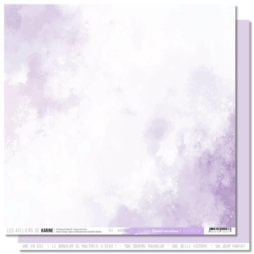 Les Ateliers de Karine - BACK TO BASICS - Violet n° 12 ( Rainbow )