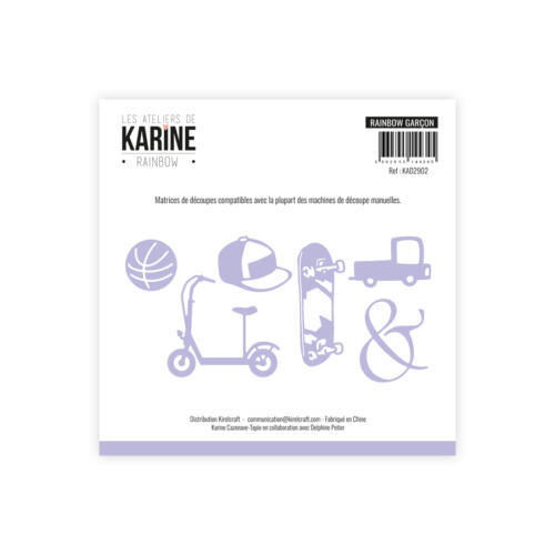 Dies Découpe Les Ateliers de Karine - Matrice de découpe RAINBOW GARCON - Collection RAINBOW