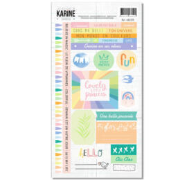 Les Ateliers de Karine - RAINBOW Stickers 15x30
