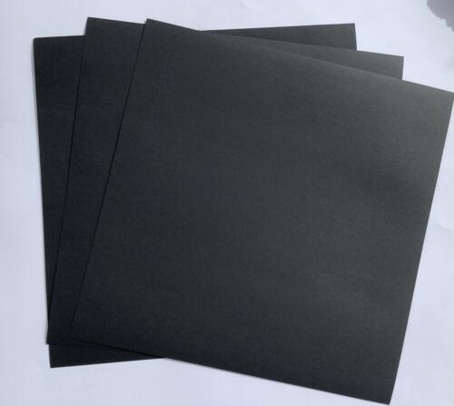 Papier Uni 30x30 - NOIR LISSE (x10 feuilles)