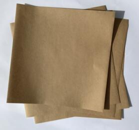 Papier Uni 30x30 - KRAFT AUTOCOLLANT ( x5 feuilles )