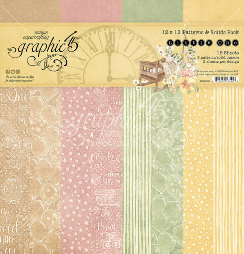 Graphic 45 - LITTLE ONE - Patterns & Solids  30x30