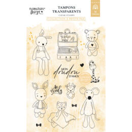 Tampon Clear Florilèges Design - TEAM DOUDOUS - Collection A PETITS PAS