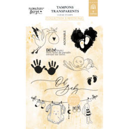 Tampon Clear Florilèges Design - OH BABY - Collection A PETITS PAS