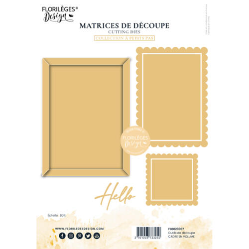Dies Découpe Florilèges Design - Matrice découpe CADRE EN VOLUME - Collection A Petits Pas