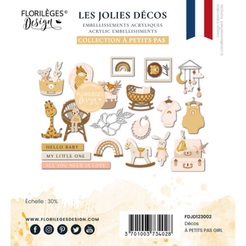 Florilèges Design -  Die Cuts Imprimés A PETITS PAS GIRL