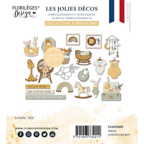 Florilèges Design -  Die Cuts Imprimés A PETITS PAS BOY