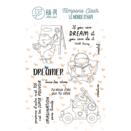 Tampon Clear - DREAMER - Collection Le Monde d'Hapi- Ha.Pi Little Fox