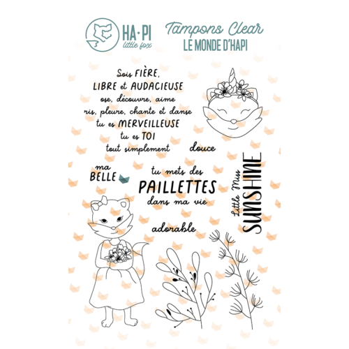 Tampon Clear - MA BELLE - Collection Le Monde d'Hapi- Ha.Pi Little Fox