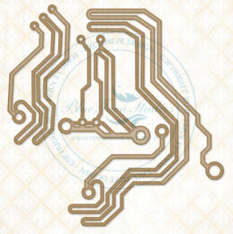Chipboard Carton - Circuitry - Blue Fern Studios