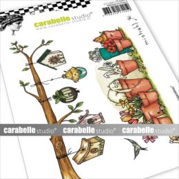 Tampon Cling Carabelle Studio - Art Stamp Mistrahl - FRISES PRINTANIERES